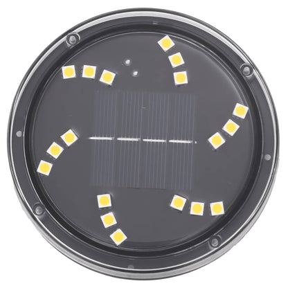 vidaXL Solar Ground Lights with Ground Spikes Outdoor 4 pcs Warm White - Black - 54433