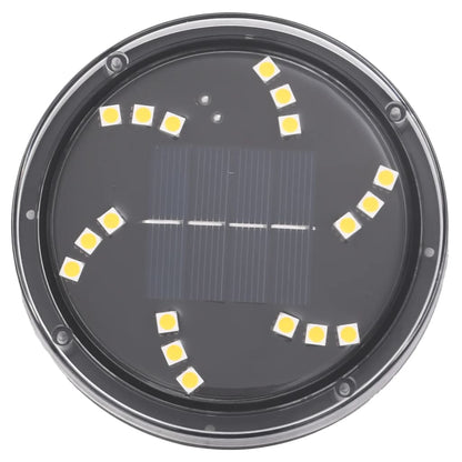 vidaXL Solar Ground Lights with Ground Spikes Outdoor 12 pcs Warm White - Black - 54437