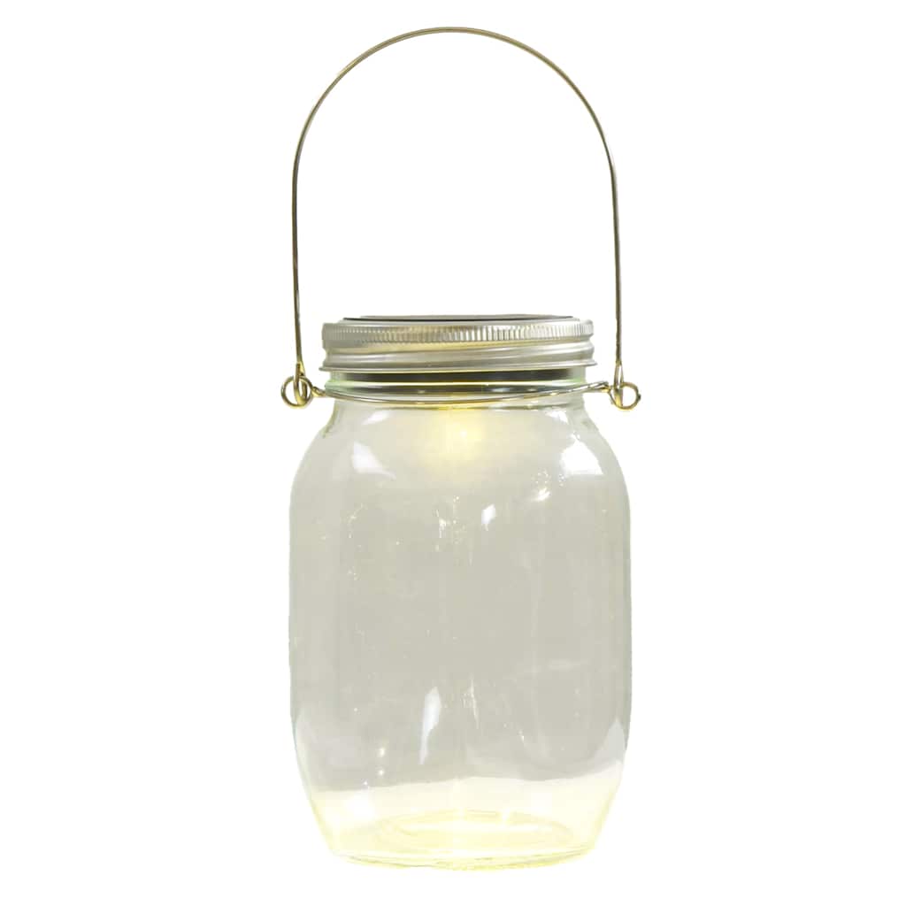 vidaXL Solar Glass Light for Outdoor 12 pcs Warm White - Silver