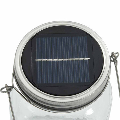 vidaXL Solar Glass Light for Outdoor 12 pcs Warm White - Silver