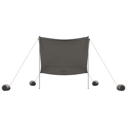 vidaXL Beach Canopy with Sand Anchors Grey 214x236 cm