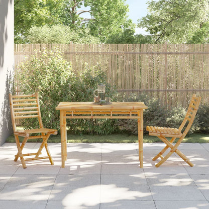 vidaXL Garden Dining Table 110x55x75 cm Bamboo - Brown