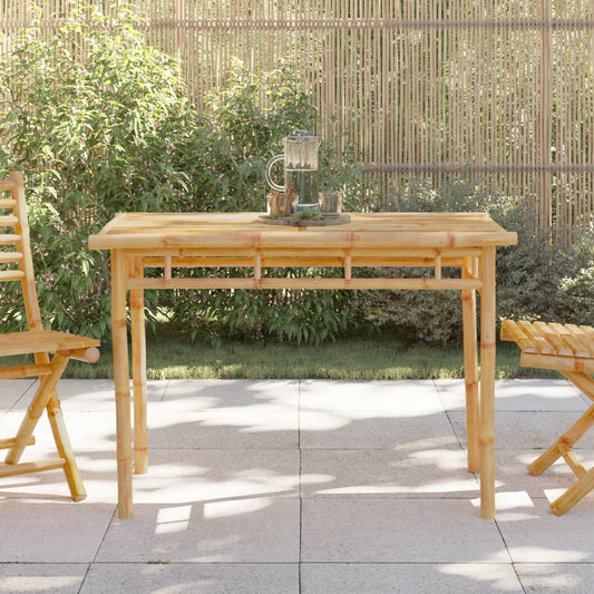 vidaXL Garden Dining Table 110x55x75 cm Bamboo - Brown