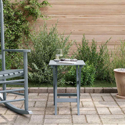 vidaXL Side Table Foldable Grey Solid Wood Poplar