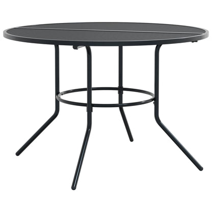 vidaXL Patio Table Round Anthracite Ø110x72.5 cm Powder-coated Steel