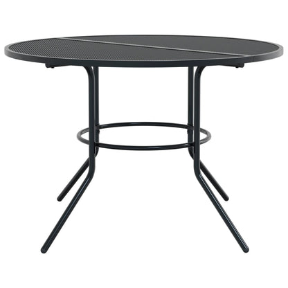 vidaXL Patio Table Round Anthracite Ø110x72.5 cm Powder-coated Steel