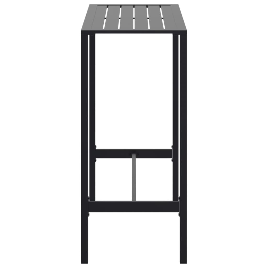 vidaXL Bar Table Black 100x50x110 cm Powder-coated Steel