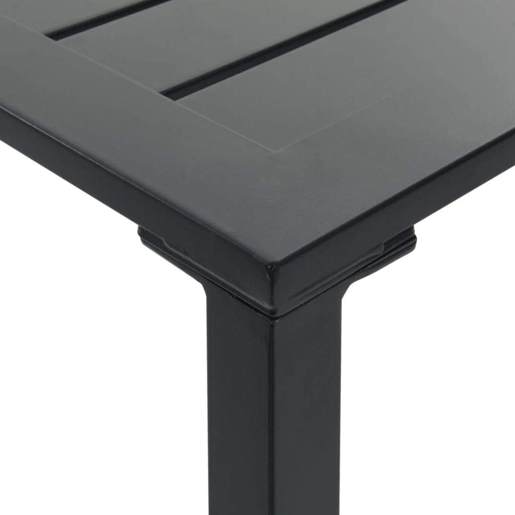 vidaXL Bar Table Black 100x50x110 cm Powder-coated Steel