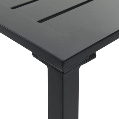 vidaXL Bar Table Black 100x50x110 cm Powder-coated Steel
