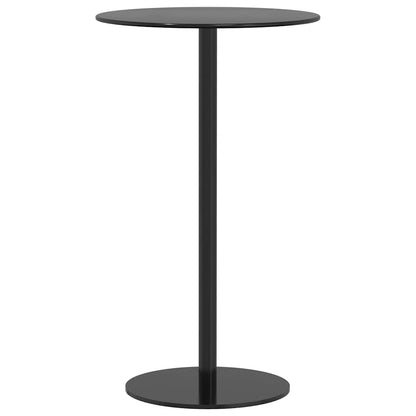 vidaXL Garden Table Round Black Ø60x105 cm Steel