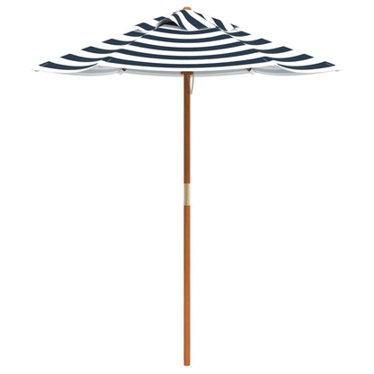 vidaXL Picnic Table for 4 Kids with Umbrella Solid Wood Fir - Brown - 24710