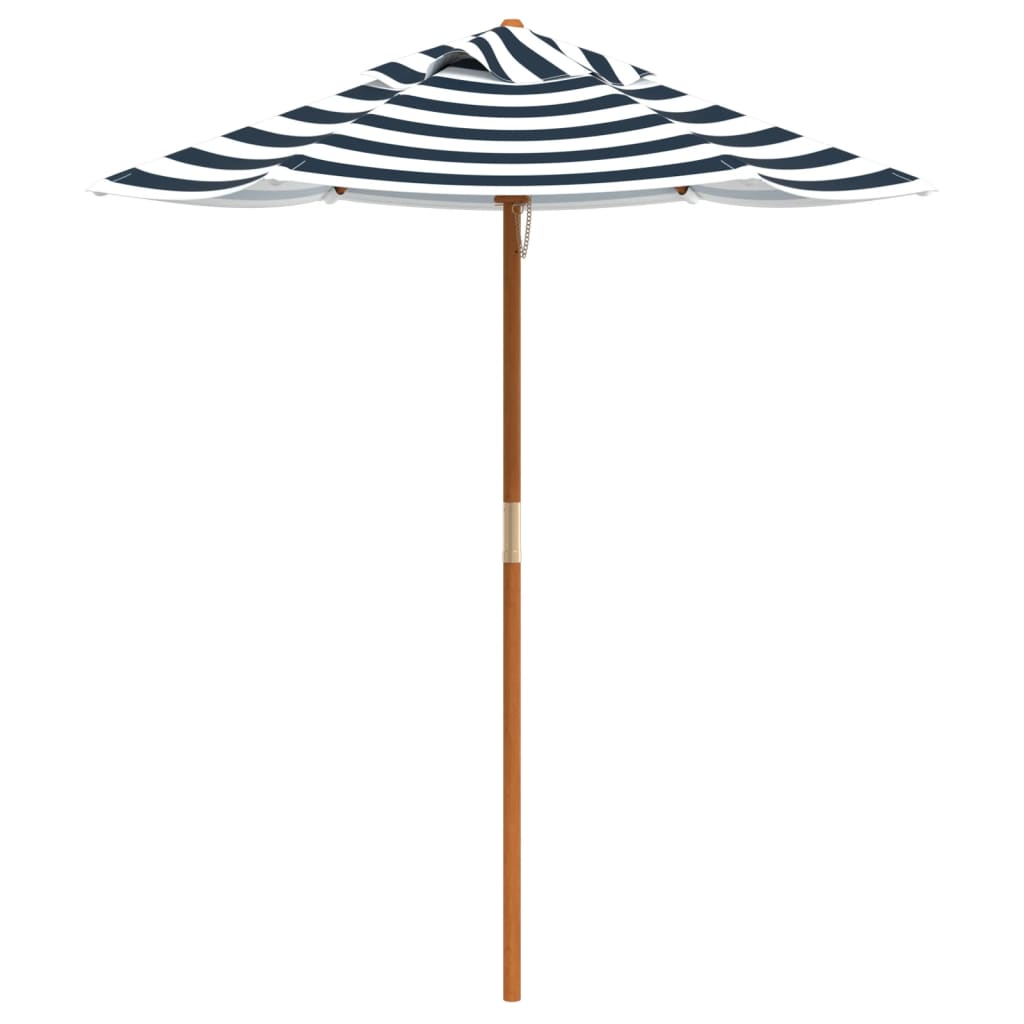 vidaXL Picnic Table for 4 Kids with Umbrella Solid Wood Fir - Brown - 24721