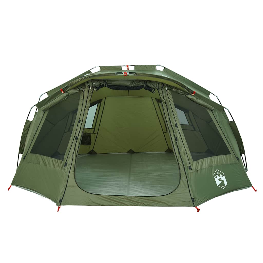 vidaXL Fishing Tent 5-Person Olive Green Waterproof - 36697
