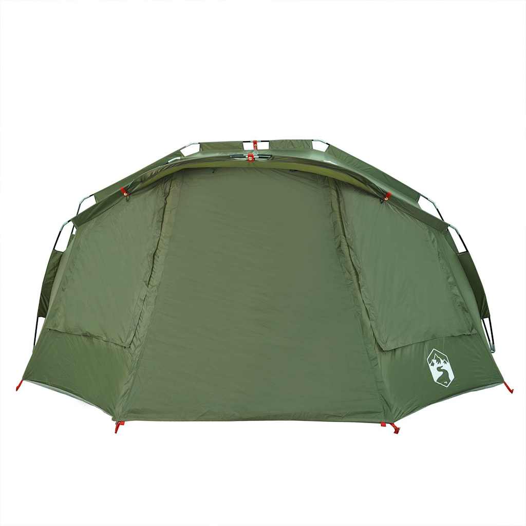 vidaXL Fishing Tent 5-Person Olive Green Waterproof - 36697