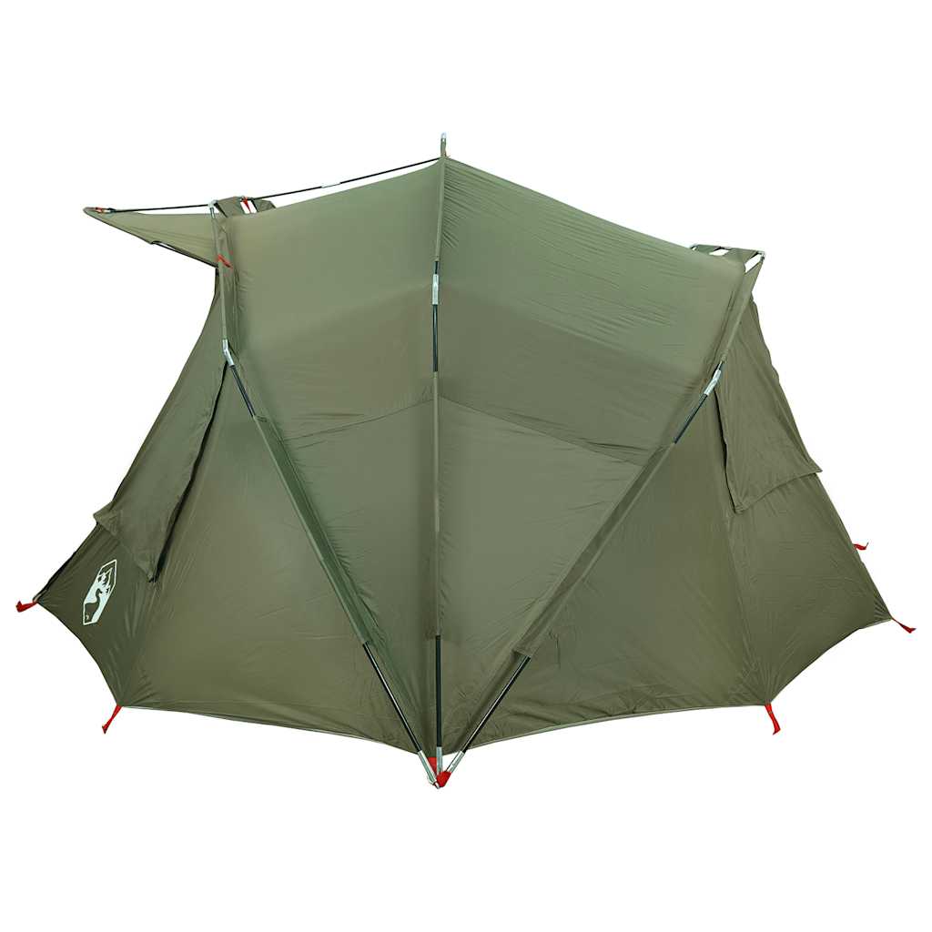 vidaXL Fishing Tent 5-Person Olive Green Waterproof - 36697