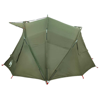 vidaXL Fishing Tent 5-Person Olive Green Waterproof - 36697