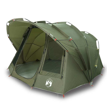 vidaXL Fishing Tent 5-Person Olive Green Waterproof - 36698