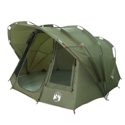 vidaXL Fishing Tent 5-Person Olive Green Waterproof - 36698