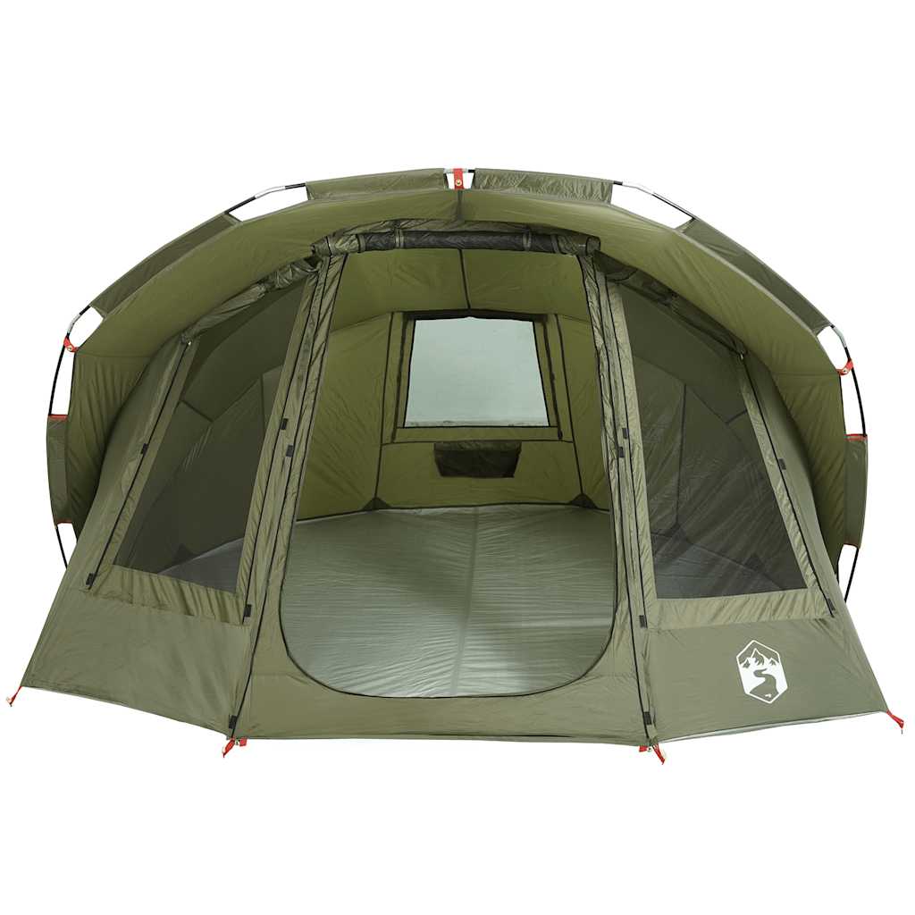 vidaXL Fishing Tent 5-Person Olive Green Waterproof - 36698