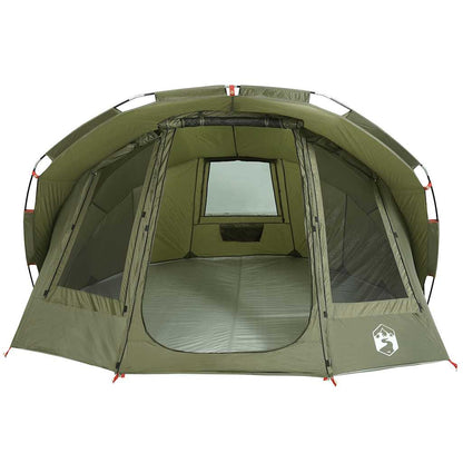 vidaXL Fishing Tent 5-Person Olive Green Waterproof - 36698
