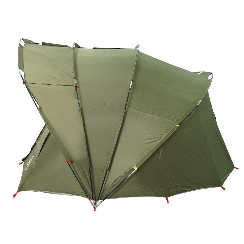 vidaXL Fishing Tent 5-Person Olive Green Waterproof - 36698