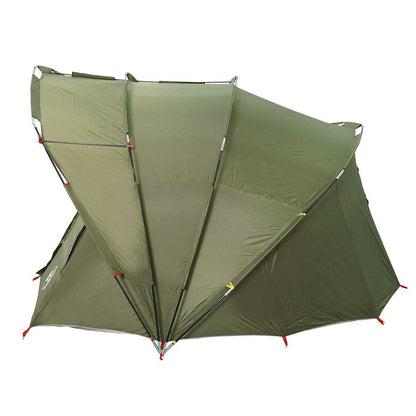 vidaXL Fishing Tent 5-Person Olive Green Waterproof - 36698