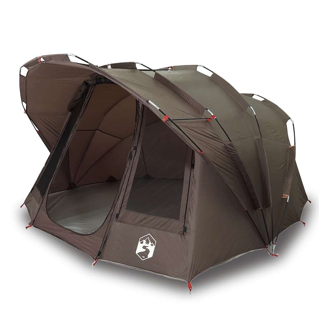 vidaXL Fishing Tent 5-Person Brown Waterproof - 36707