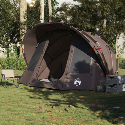 vidaXL Fishing Tent 5-Person Brown Waterproof - 36707