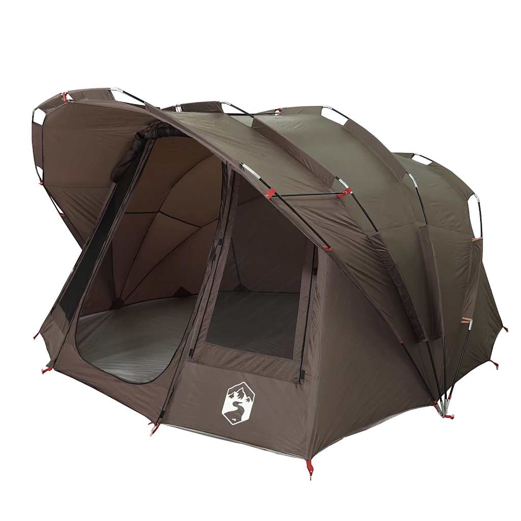 vidaXL Fishing Tent 5-Person Brown Waterproof - 36707