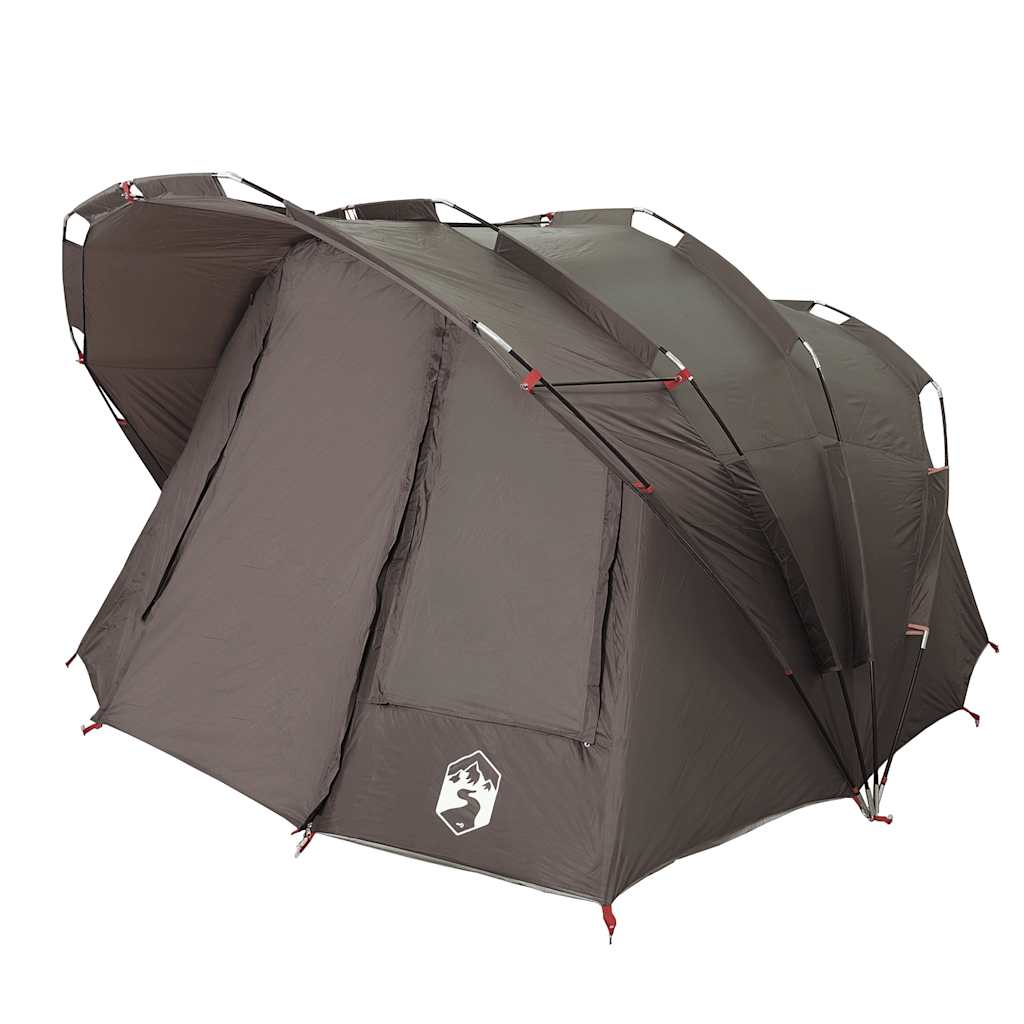 vidaXL Fishing Tent 5-Person Brown Waterproof - 36707