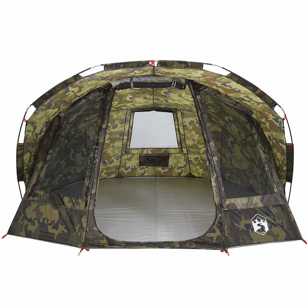 vidaXL Fishing Tent 5-Person Camouflage Waterproof - Multicolour