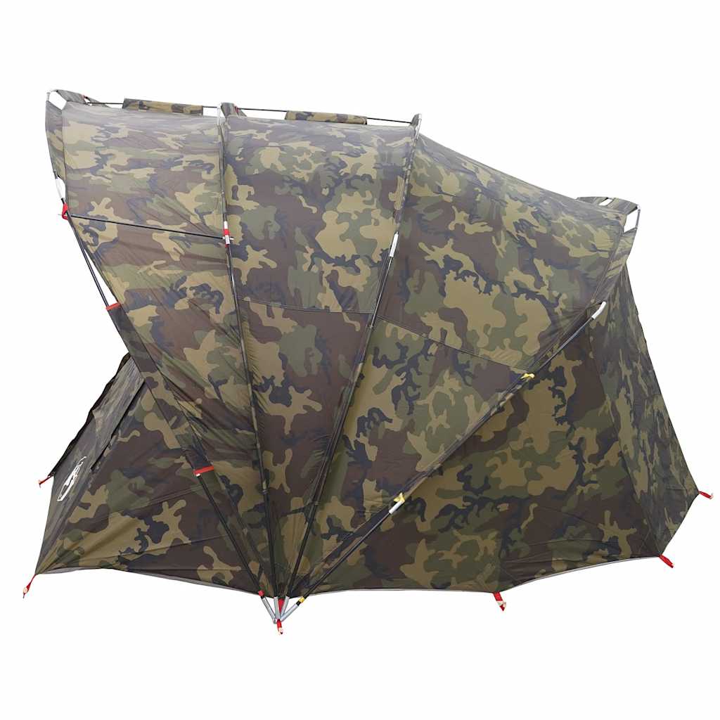 vidaXL Fishing Tent 5-Person Camouflage Waterproof - Multicolour