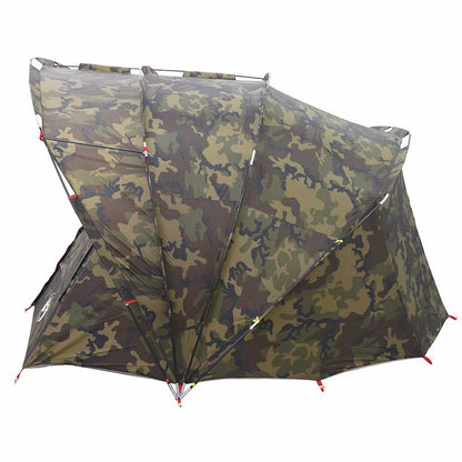 vidaXL Fishing Tent 5-Person Camouflage Waterproof - Multicolour