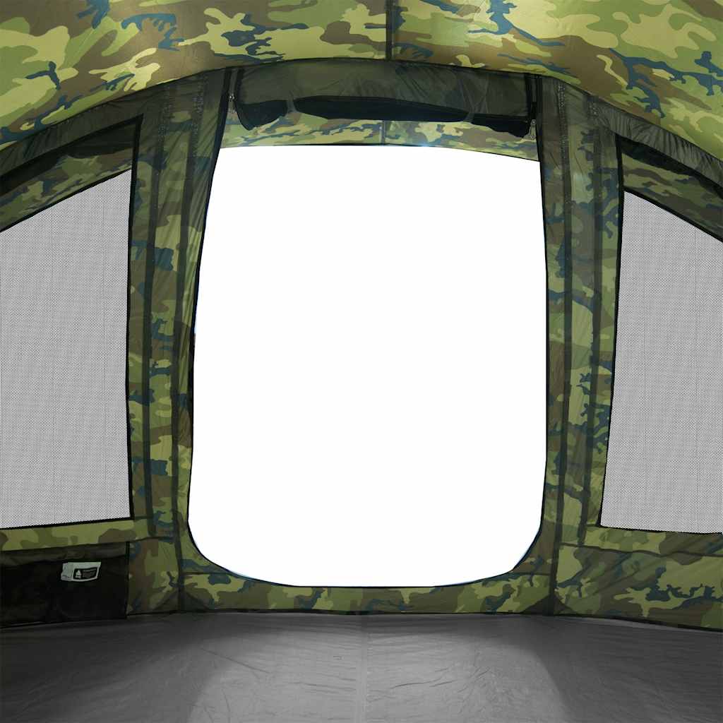 vidaXL Fishing Tent 5-Person Camouflage Waterproof - Multicolour