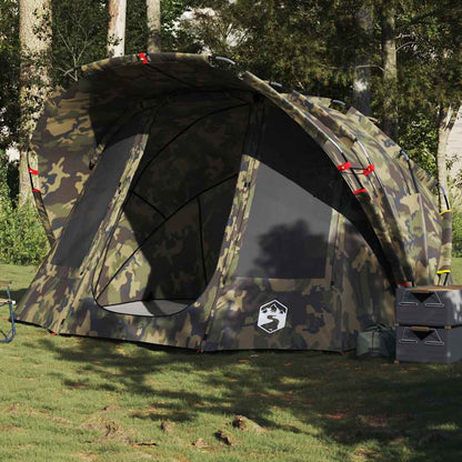 vidaXL Fishing Tent 5-Person Camouflage Waterproof - Multicolour