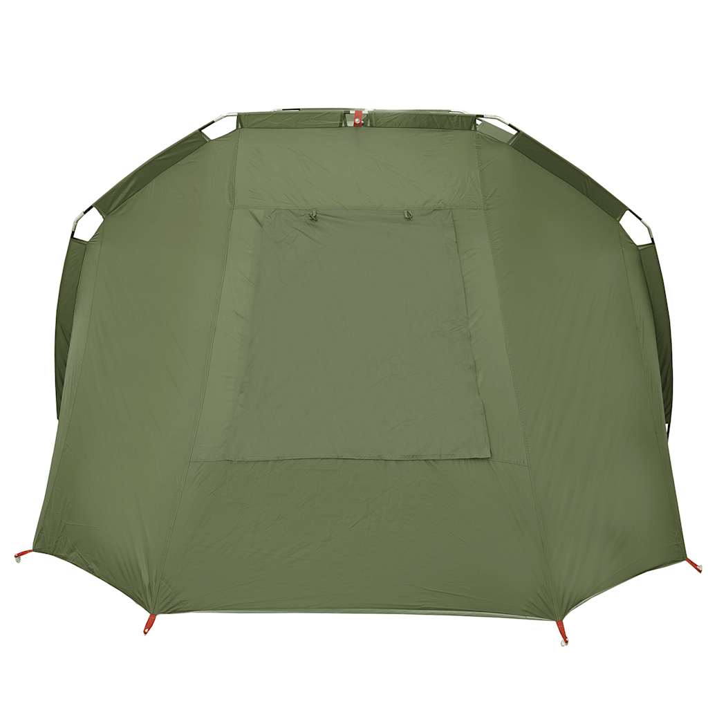 vidaXL Fishing Tent 4-Person Olive Green Waterproof