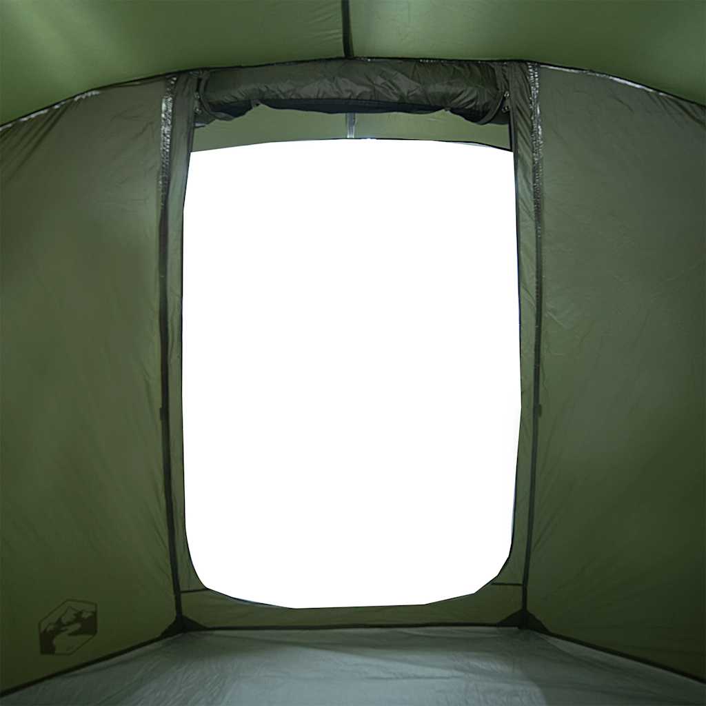 vidaXL Fishing Tent 4-Person Olive Green Waterproof