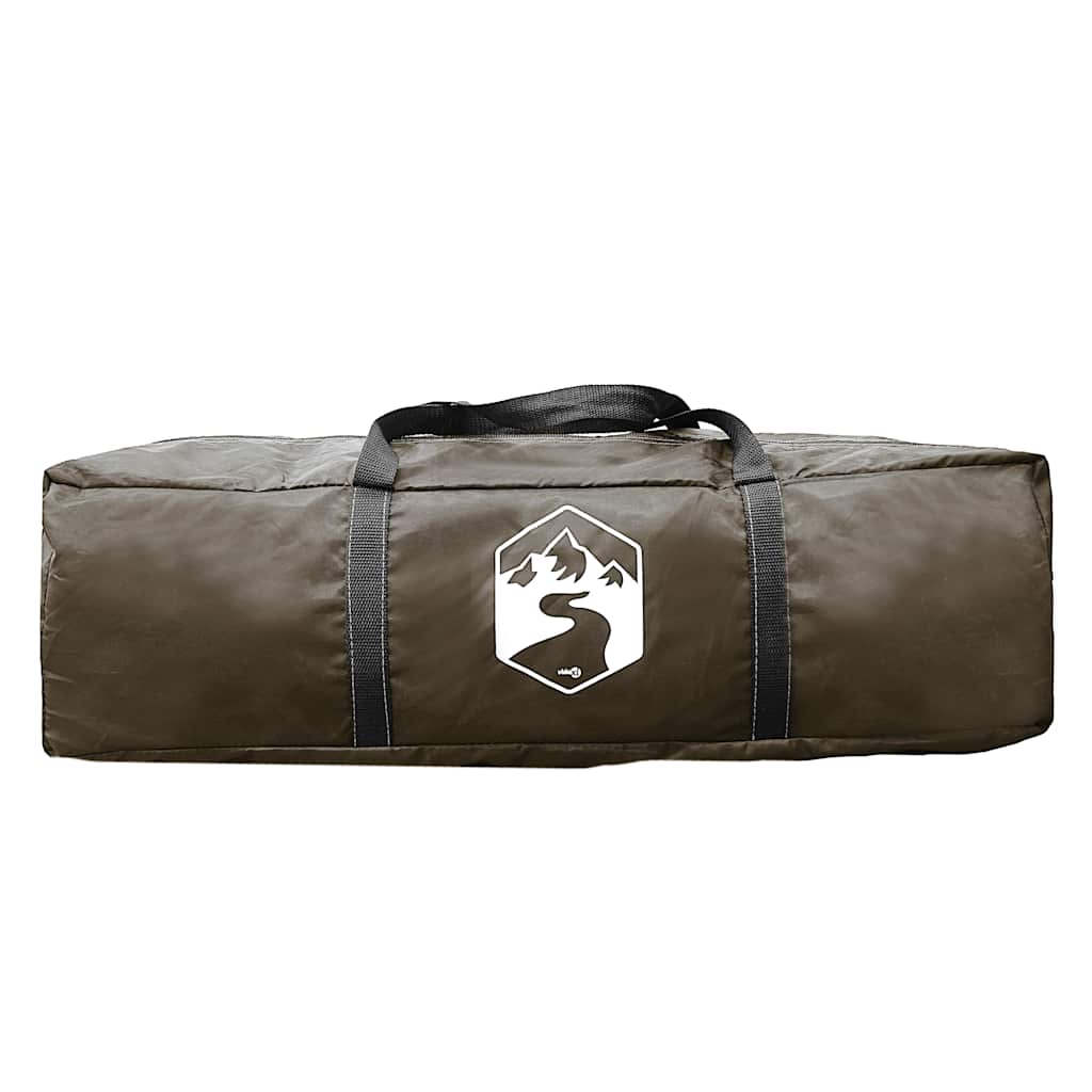 vidaXL Fishing Tent 4-Person Brown Waterproof