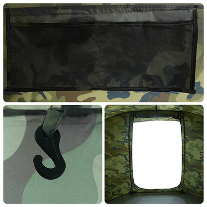 vidaXL Fishing Tent 4-Person Camouflage Waterproof - Multicolour