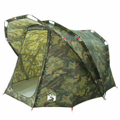 vidaXL Fishing Tent 4-Person Camouflage Waterproof - Multicolour