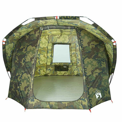 vidaXL Fishing Tent 4-Person Camouflage Waterproof - Multicolour