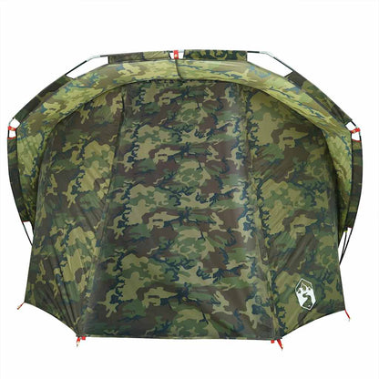 vidaXL Fishing Tent 4-Person Camouflage Waterproof - Multicolour