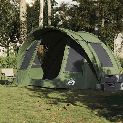 vidaXL Fishing Tent 2-Person Olive Green Waterproof - 36726