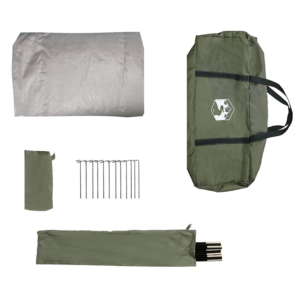 vidaXL Fishing Tent 2-Person Olive Green Waterproof - 36726