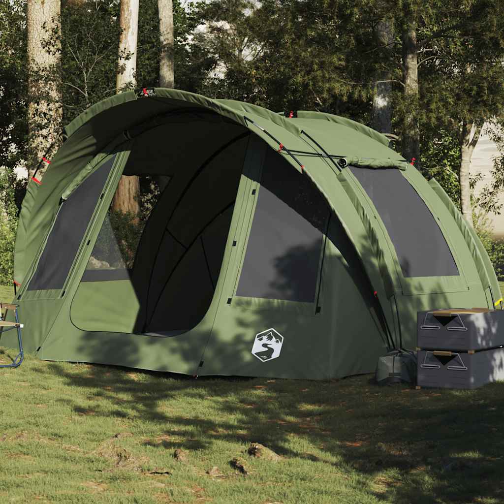 vidaXL Fishing Tent 2-Person Olive Green Waterproof - 36726