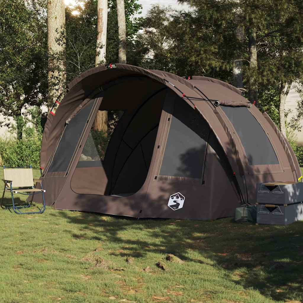 vidaXL Fishing Tent 2-Person Brown Waterproof - 36735