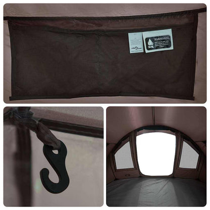 vidaXL Fishing Tent 2-Person Brown Waterproof - 36735