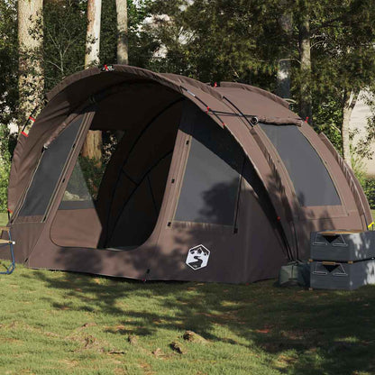 vidaXL Fishing Tent 2-Person Brown Waterproof - 36735