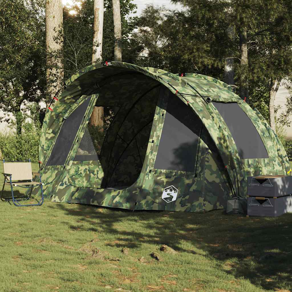 vidaXL Fishing Tent 2-Person Camouflage Waterproof - Multicolour