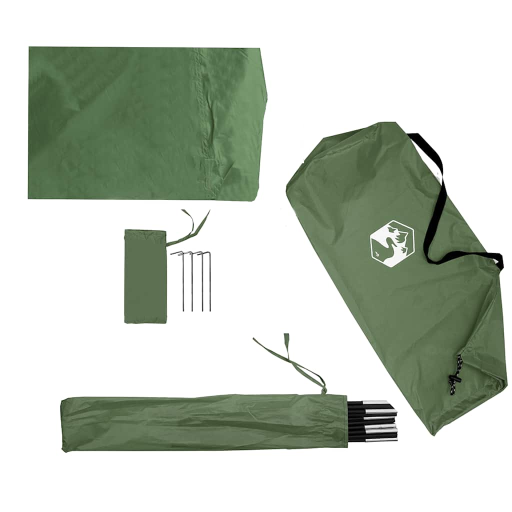vidaXL Shower Tent Green Waterproof